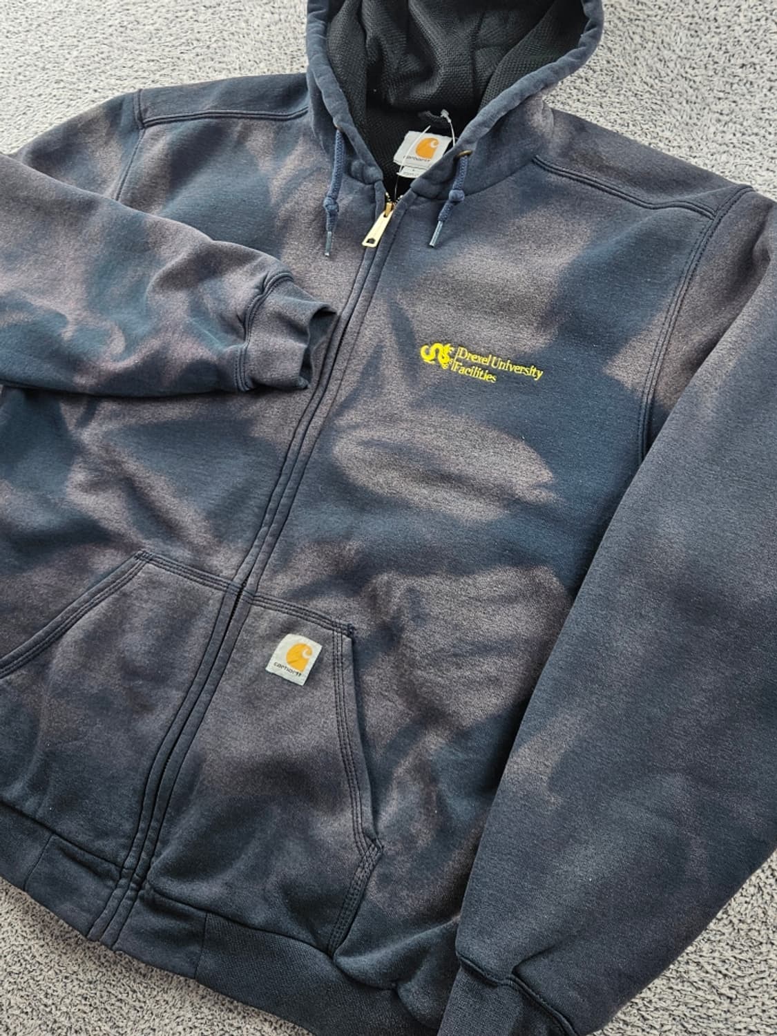 칼하트 다잉 워시드 커스텀 스웻 후드 집업 ( L ) / 10881 상품이미지6