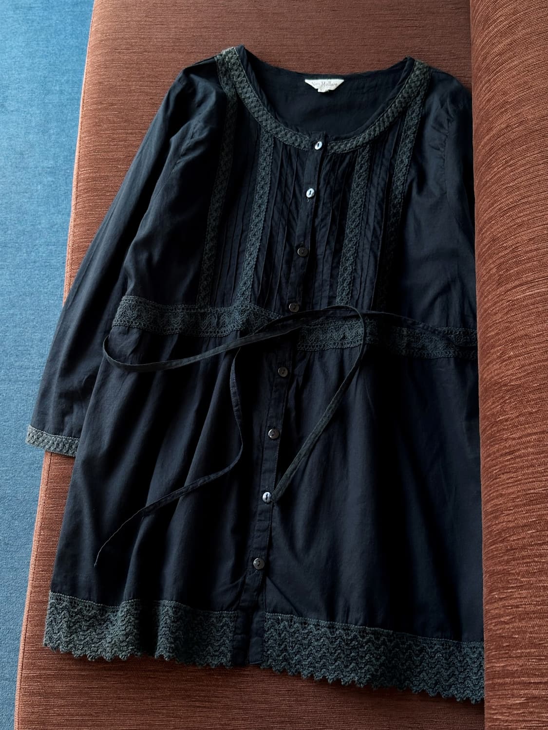 Light cotton stitch design loose shirt 상품이미지1
