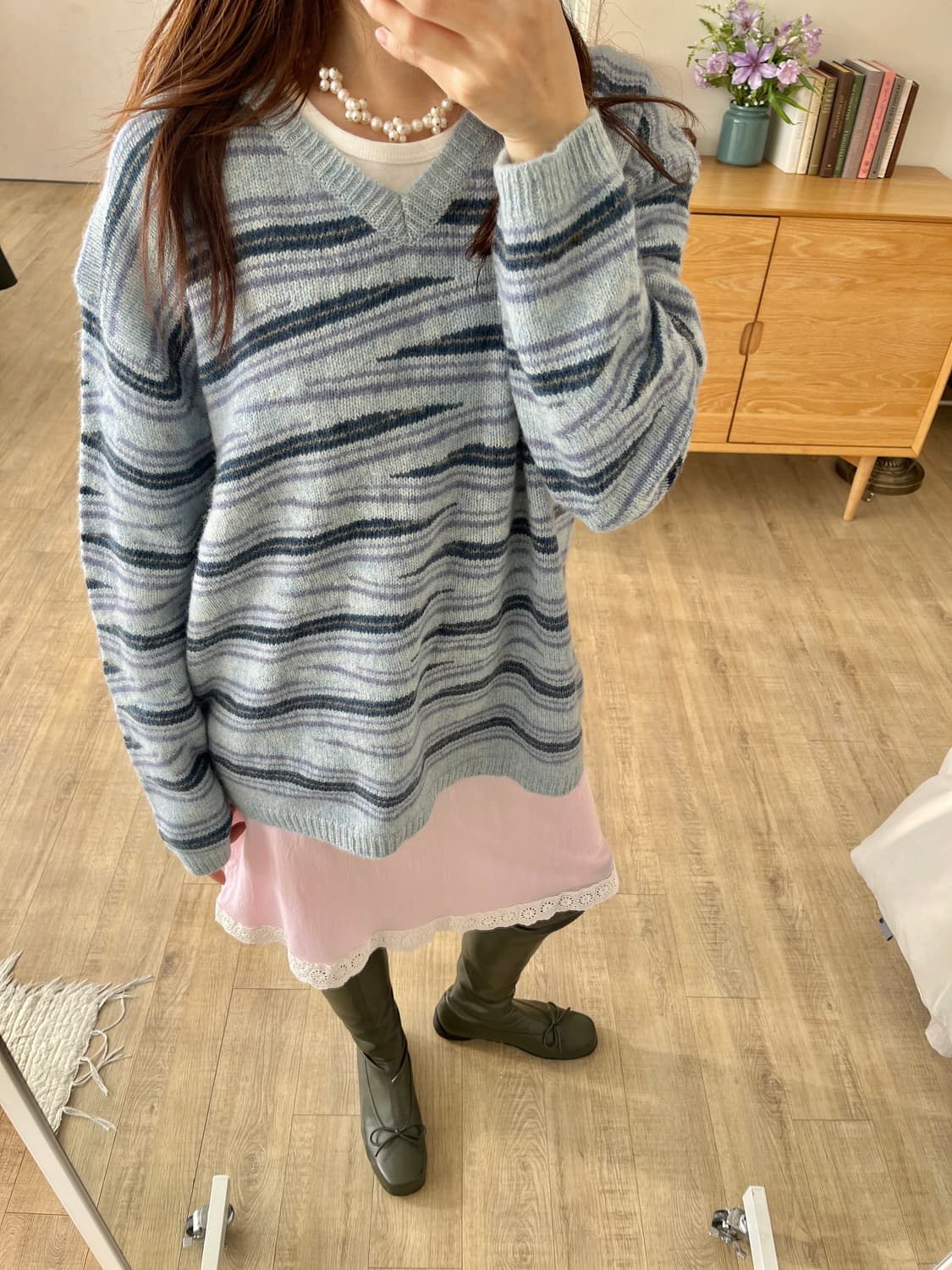 Blue Wave Stripe Knit 상품이미지4