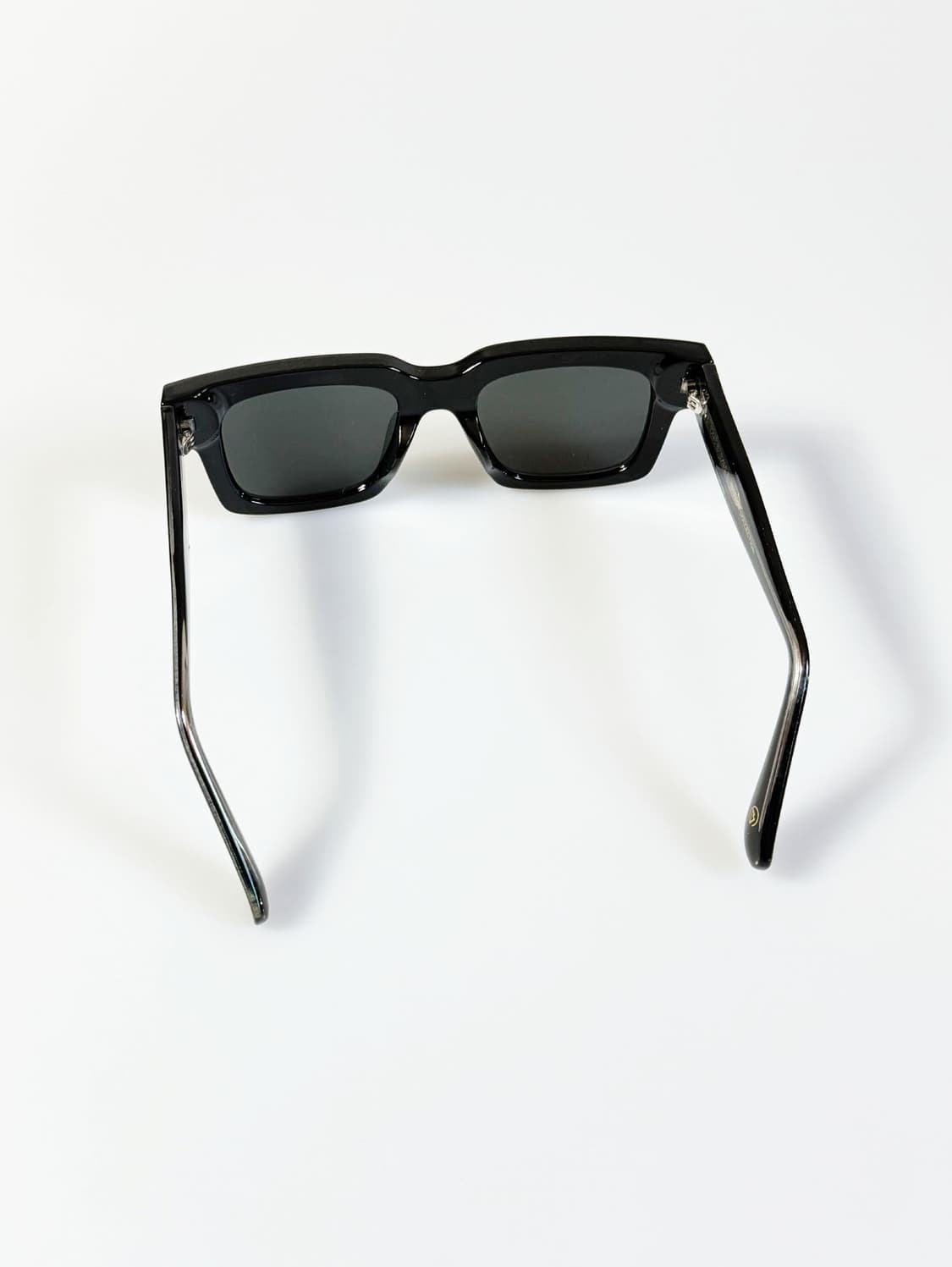 CANAAN 블랙 볼드 스퀘어 프레임 빈티지 선글라스 상품이미지5