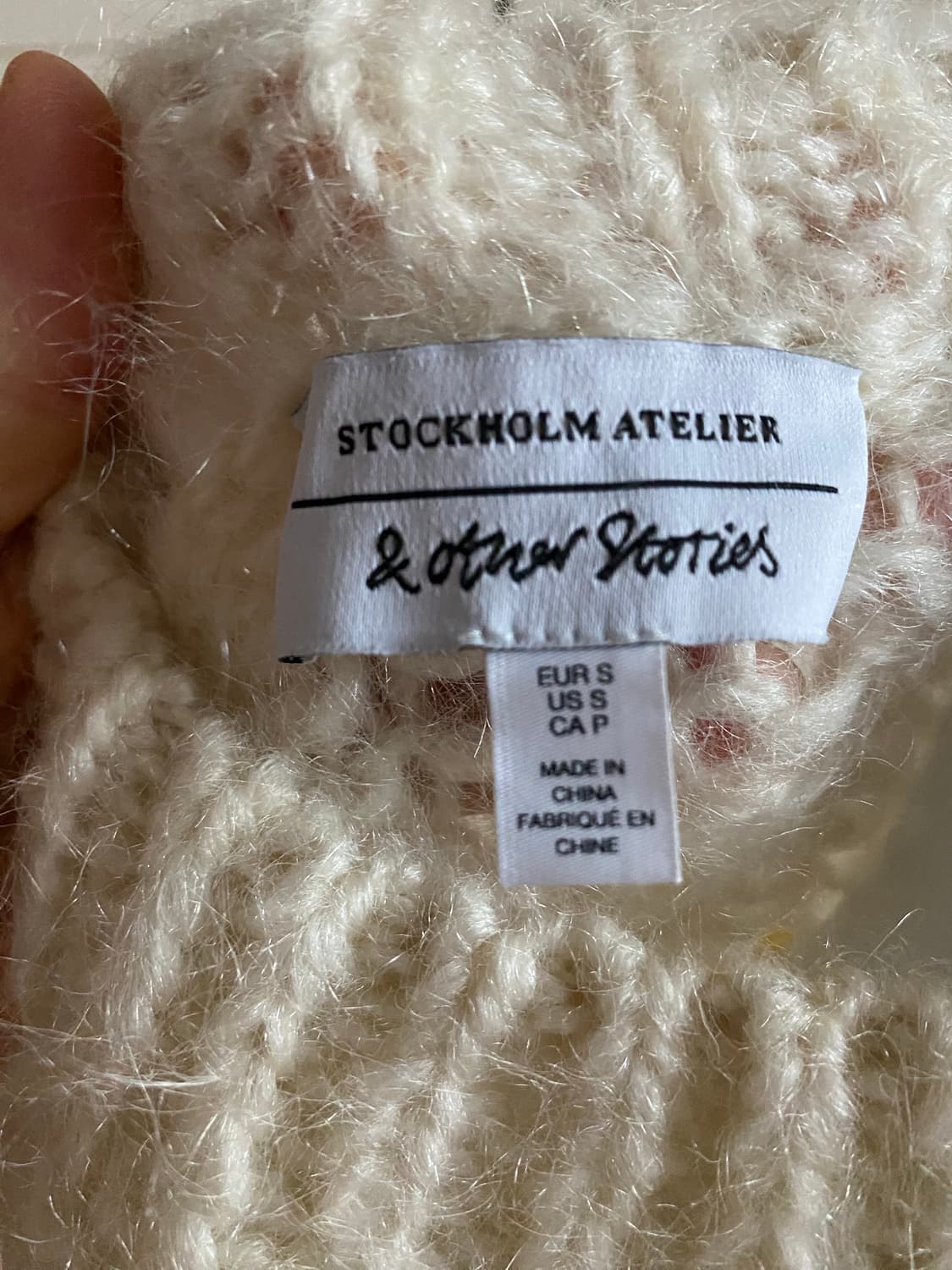 & Other Stories 줄무늬 모헤어 니트 S 상품이미지1