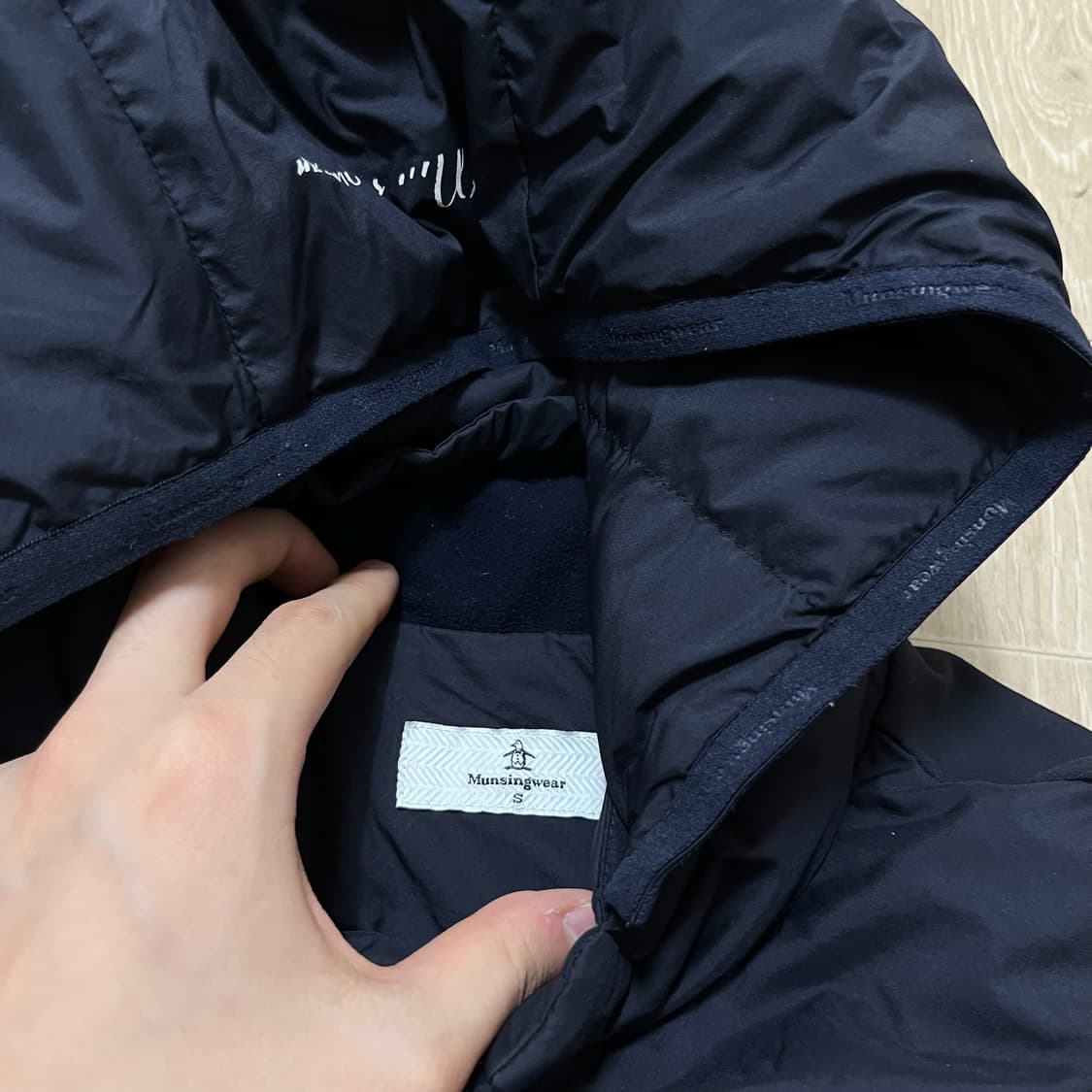 먼싱웨어 여성 골프웨어 구스다운 패딩 S/90  상품이미지5