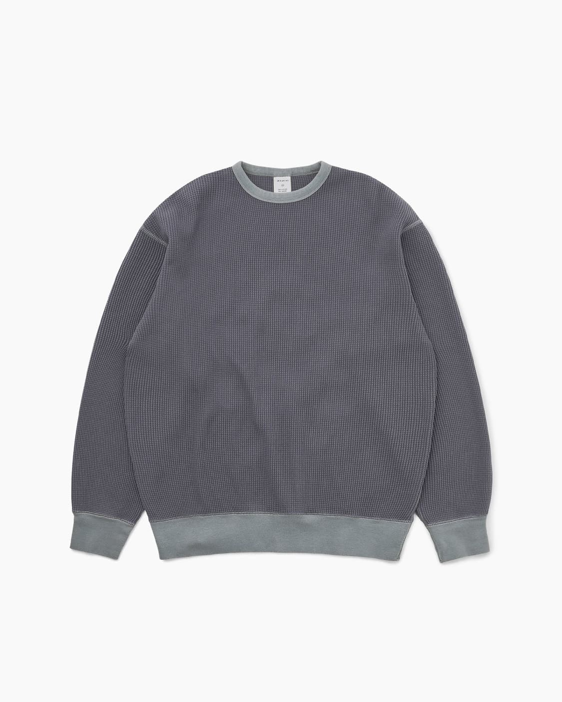 Khakis Waffle Crewneck Faded Black 상품이미지1