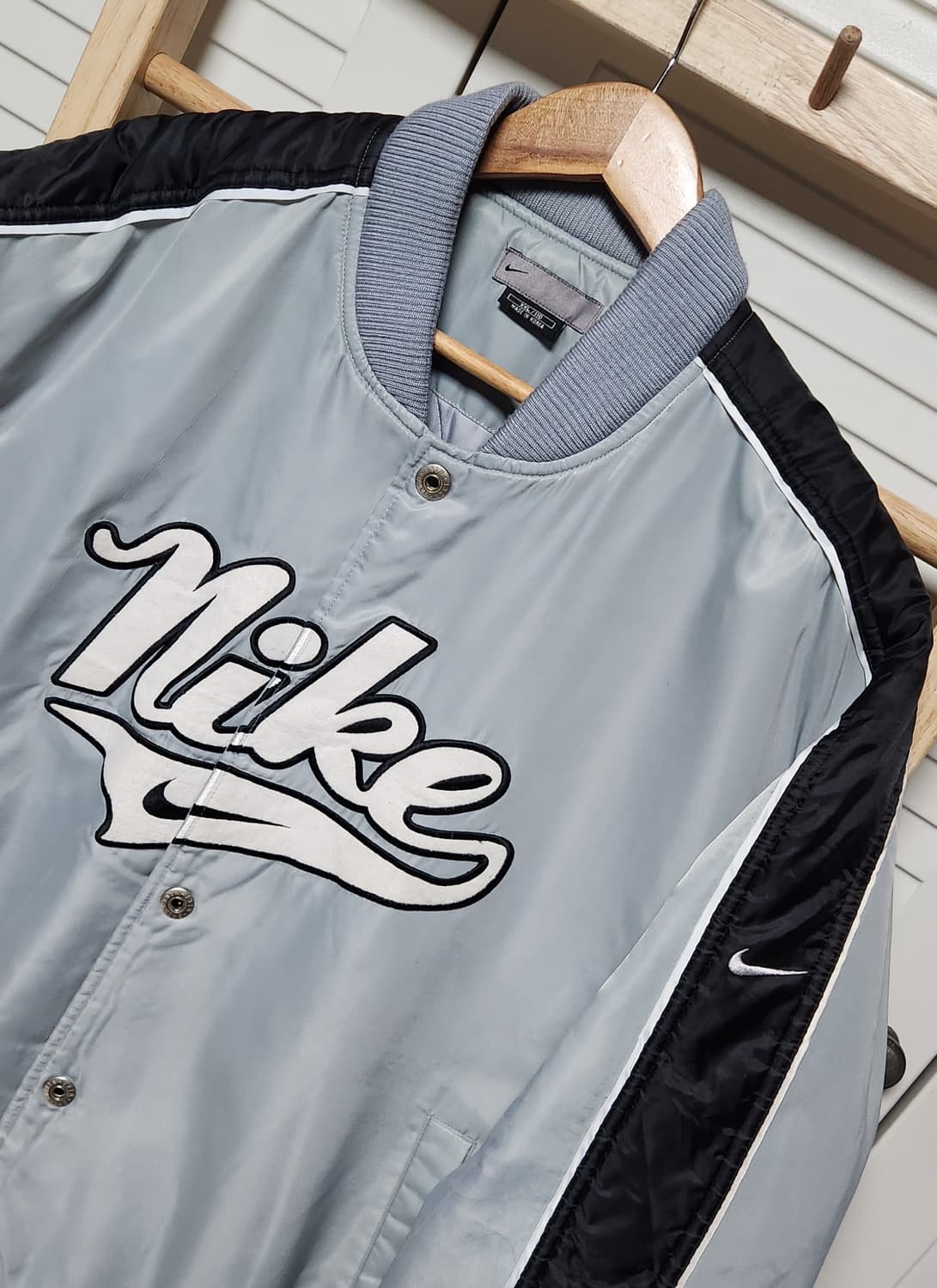 대장 나이키 빅로고 00s 올드스쿨 스타디움 블루종 자켓 상품이미지3