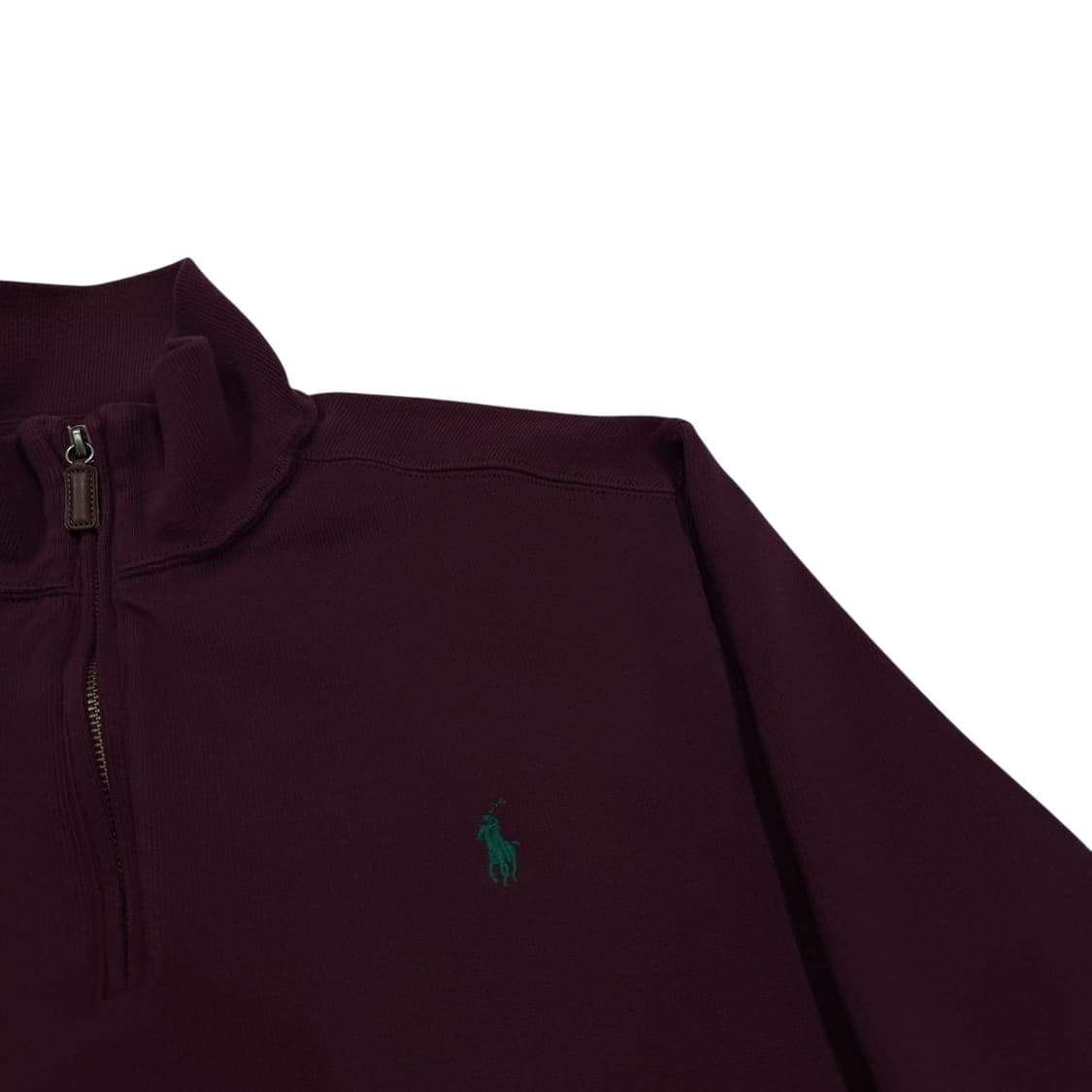 폴로 랄프로렌 하프 반집업 스웻셔츠 긴팔 버건디 마룬 레드 L 상품이미지2