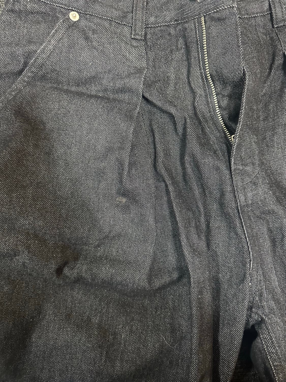 999휴머니티 버뮤다 데님 팬츠 블랙 (2) 상품이미지4