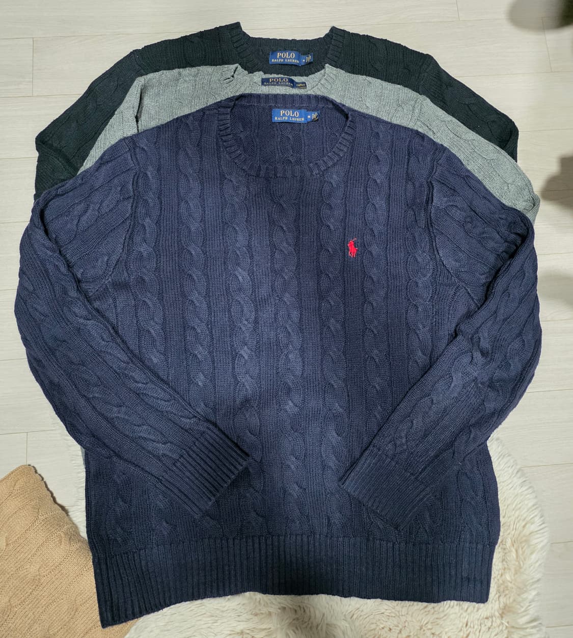 폴로 랄프로렌 케이블 니트 꽈베기 니트 M사이즈 상품이미지2