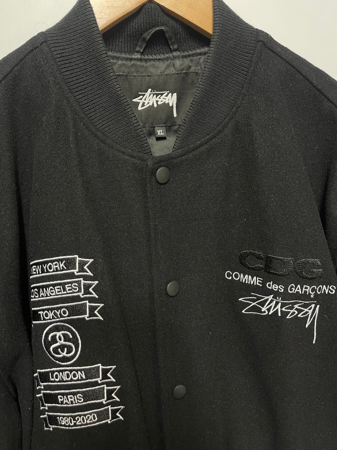 스투시 CDG 꼼데가르송 바시티 자켓 XL 상품이미지3