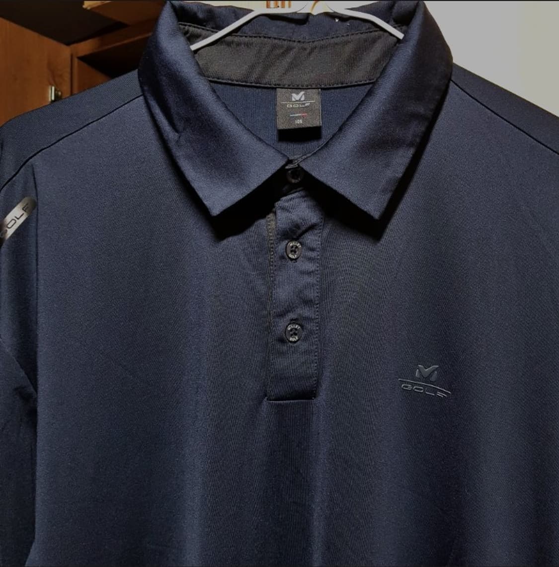 105/ 밀레 골프 /네이비 긴팔 카라셔츠 / 토318-후 상품이미지5