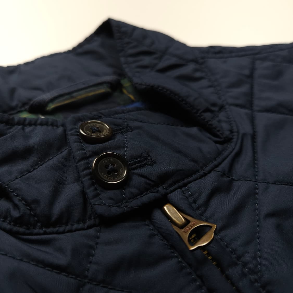 폴로 랄프로렌 신형 포니 로고 퀼팅 자켓 네이비 (M) 상품이미지5
