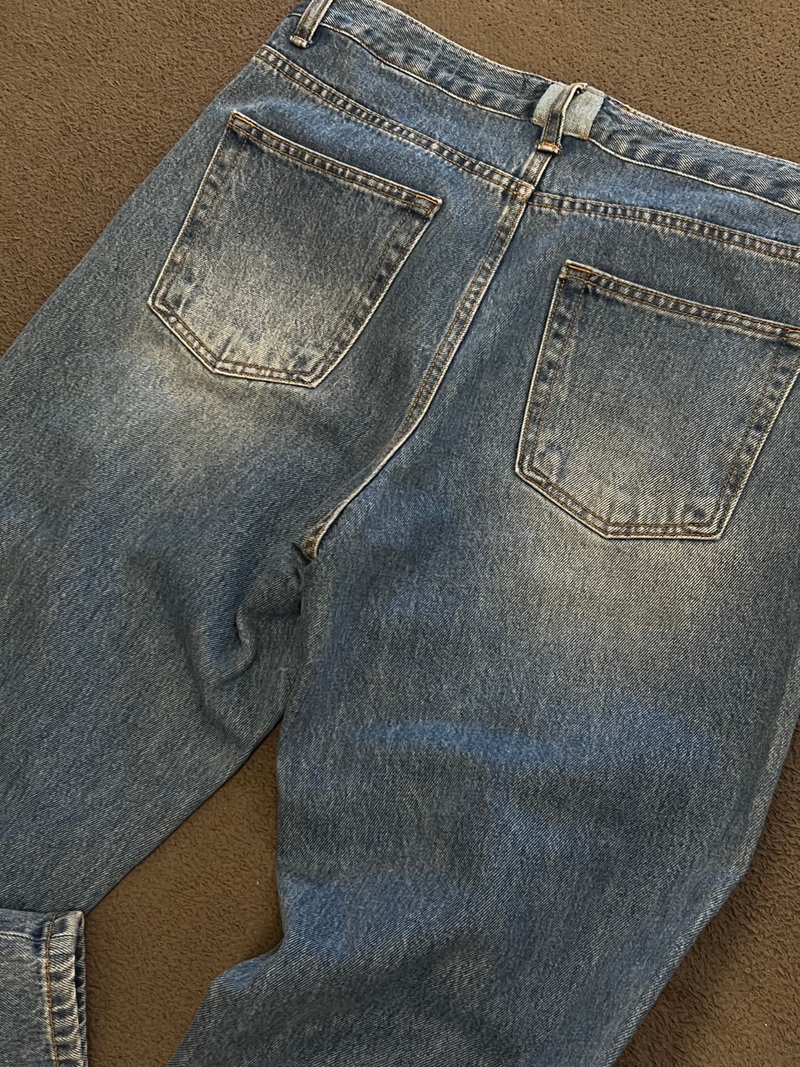 셔터 콘 데님 스트레이트 팬츠 처분  상품이미지3