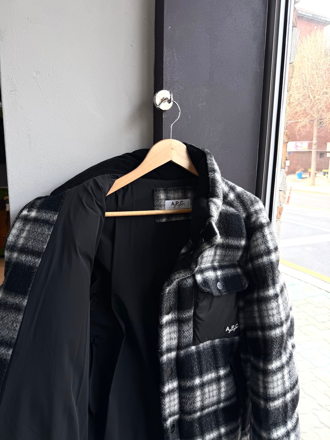 L/ A.P.C 아페쎄 23FW 플란넬 구스다운 패딩 점퍼 상품이미지6