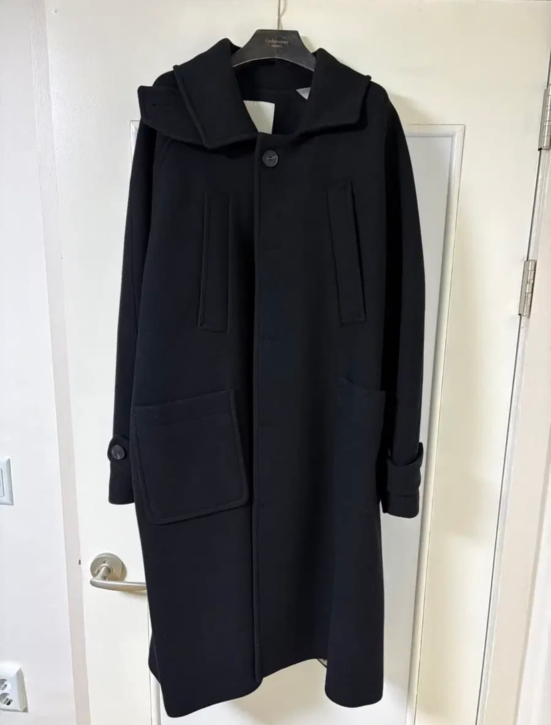 언더마이카 리전.02 발마칸 오버사이즈 울 코트 블랙 (SIZE1) 상품이미지1