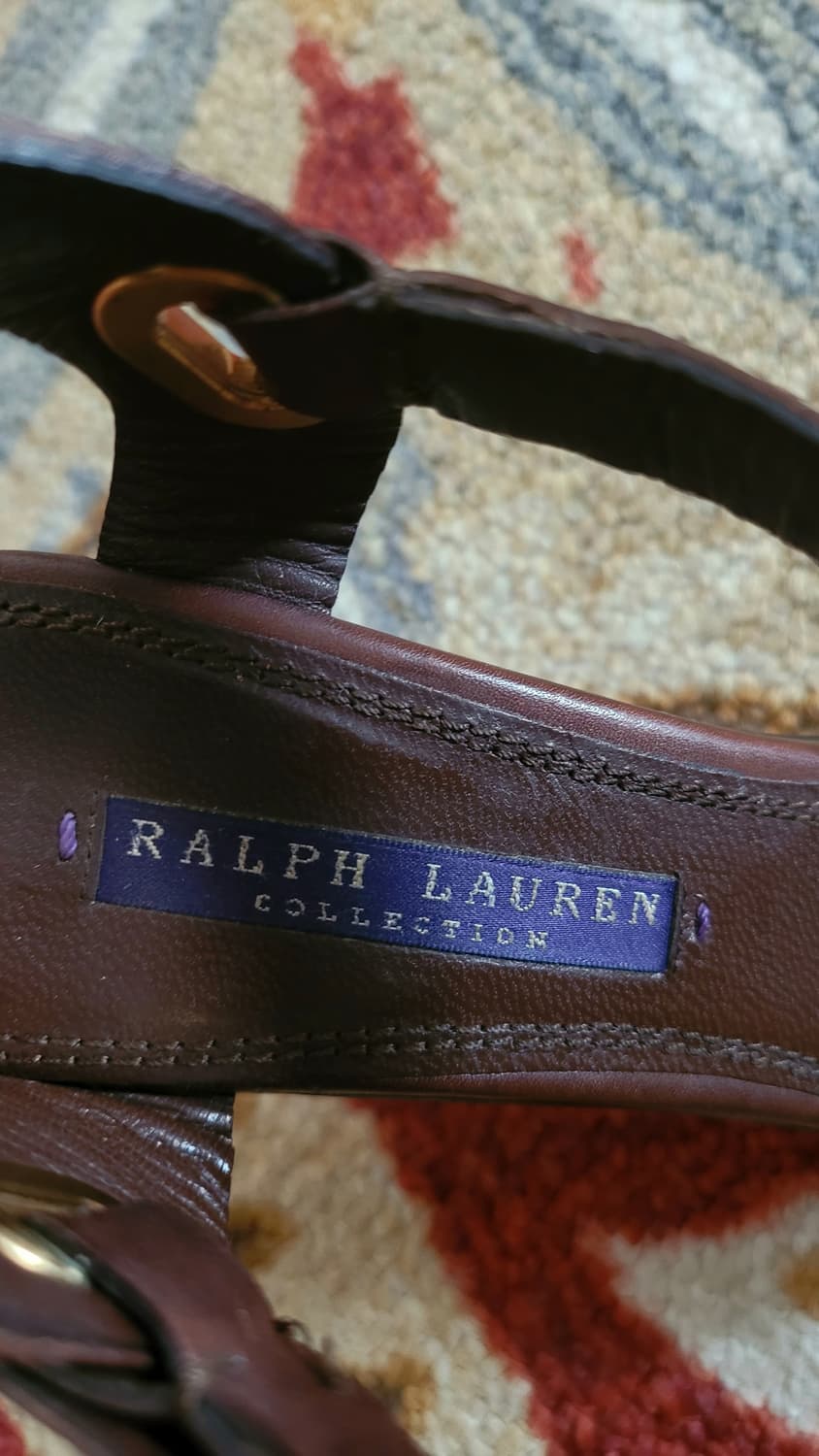 폴로 랄프로렌 컬렉션 퍼플라벨 여성 가죽샌들 235(6.5) 상품이미지9