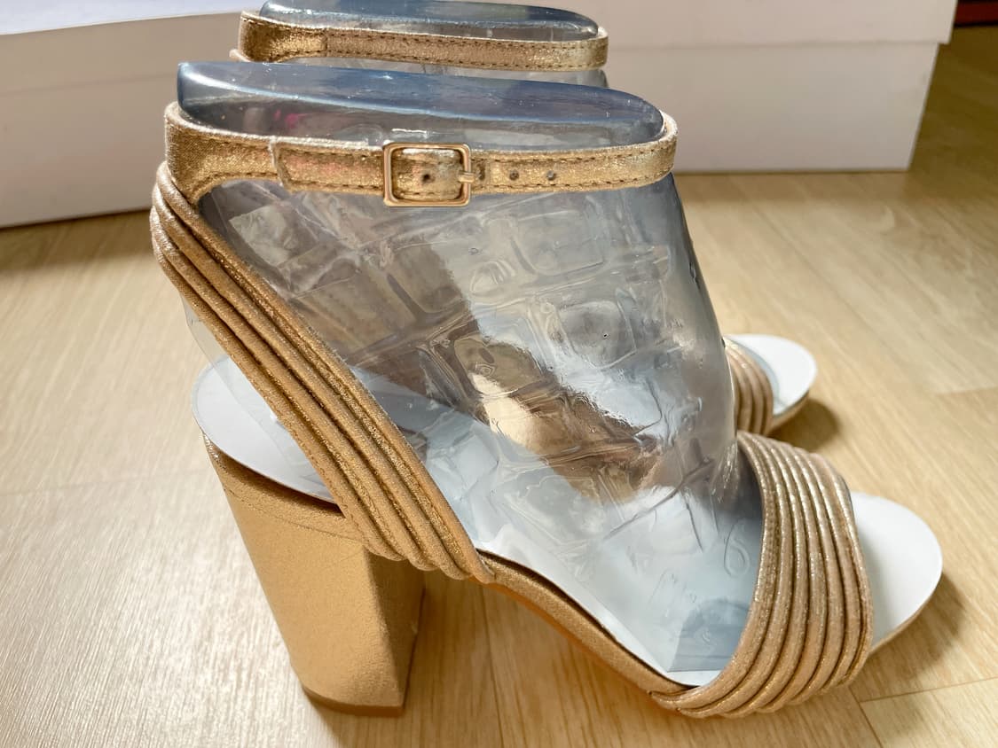 [새상품] ALDO 알도 골드 스트랩 샌들 럭셔리 파티룩 상품이미지1