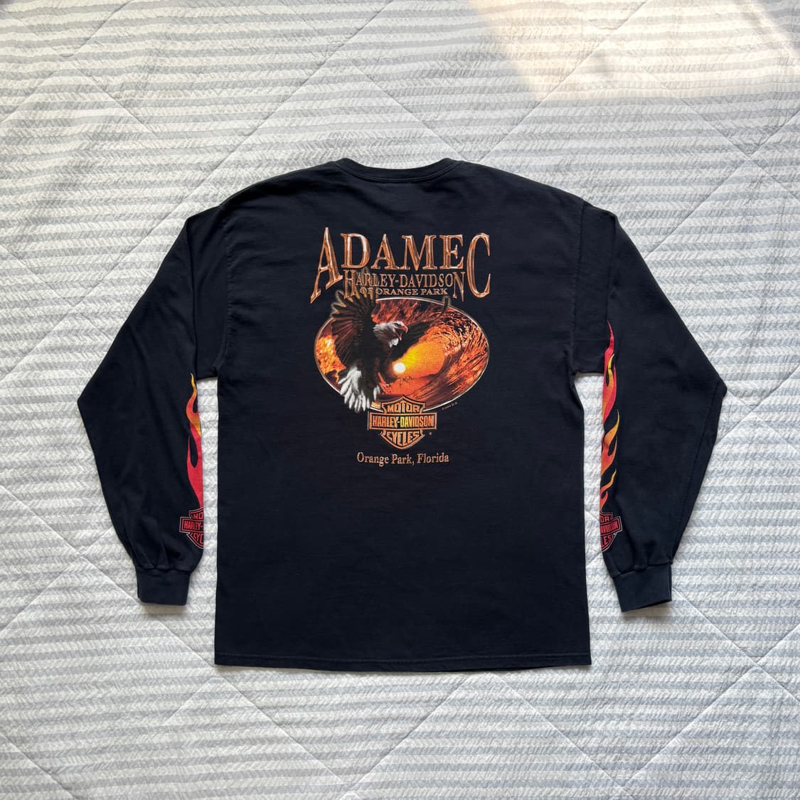 빈티지 할리데이비슨 플레임 롱슬리브 티셔츠 상품이미지2