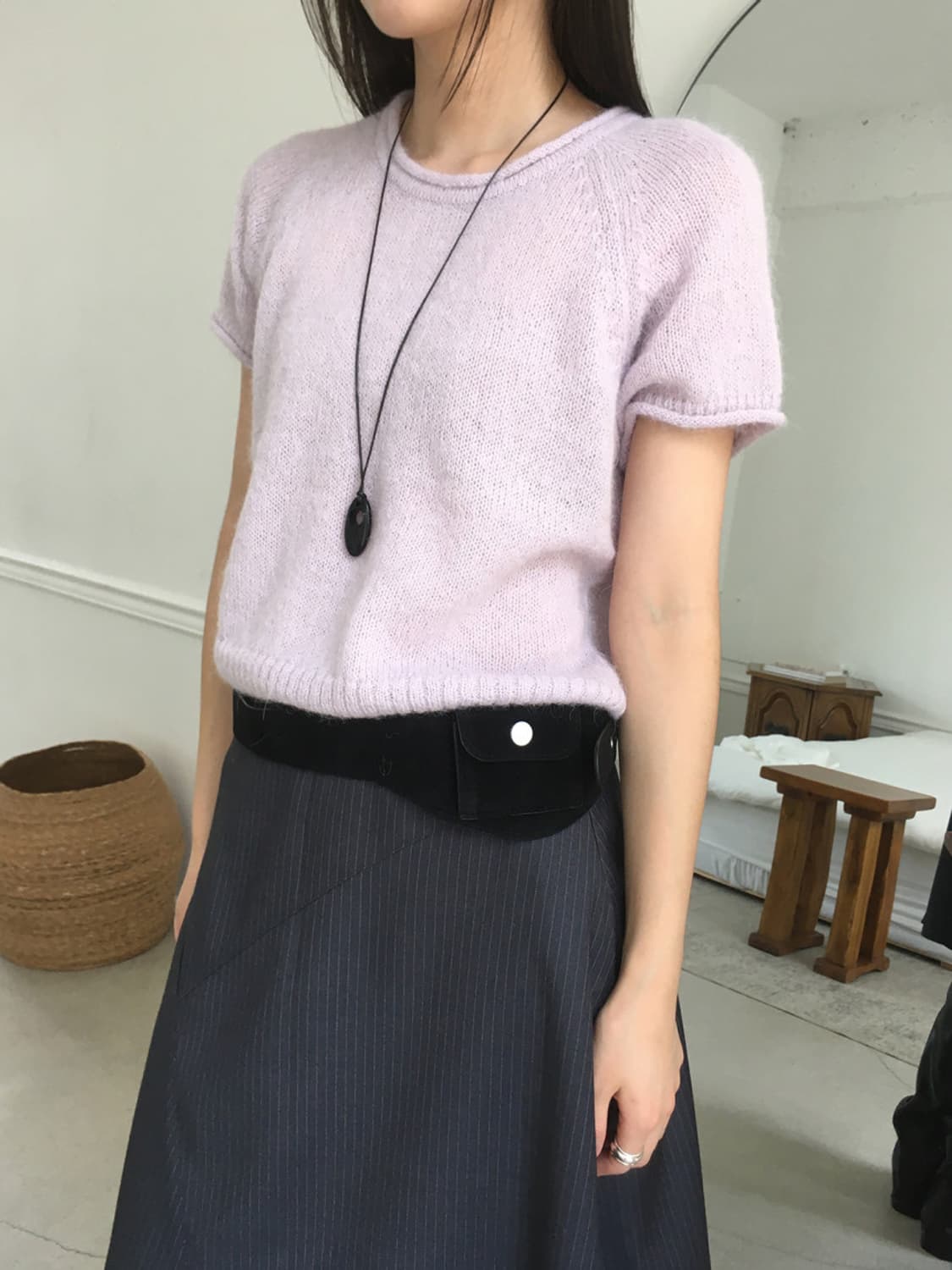 미엔느 mienne 포키 스웨이드 벨트백 상품이미지8