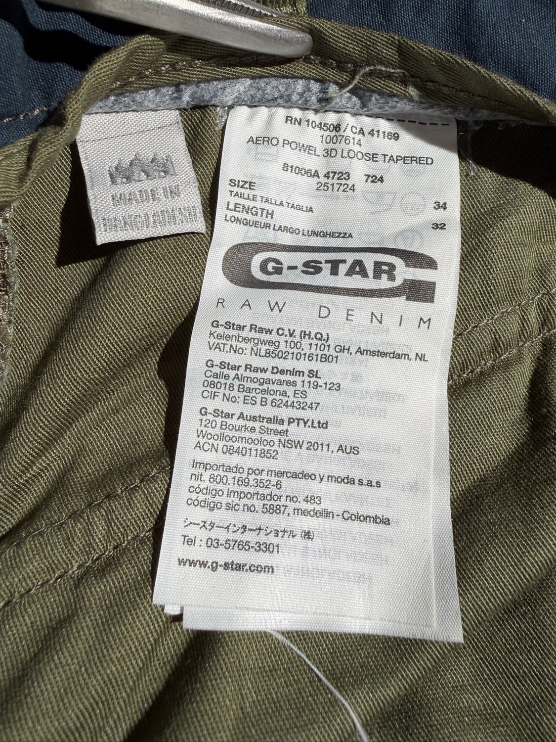 G Star Cargo Military pant curve (35) 상품이미지9