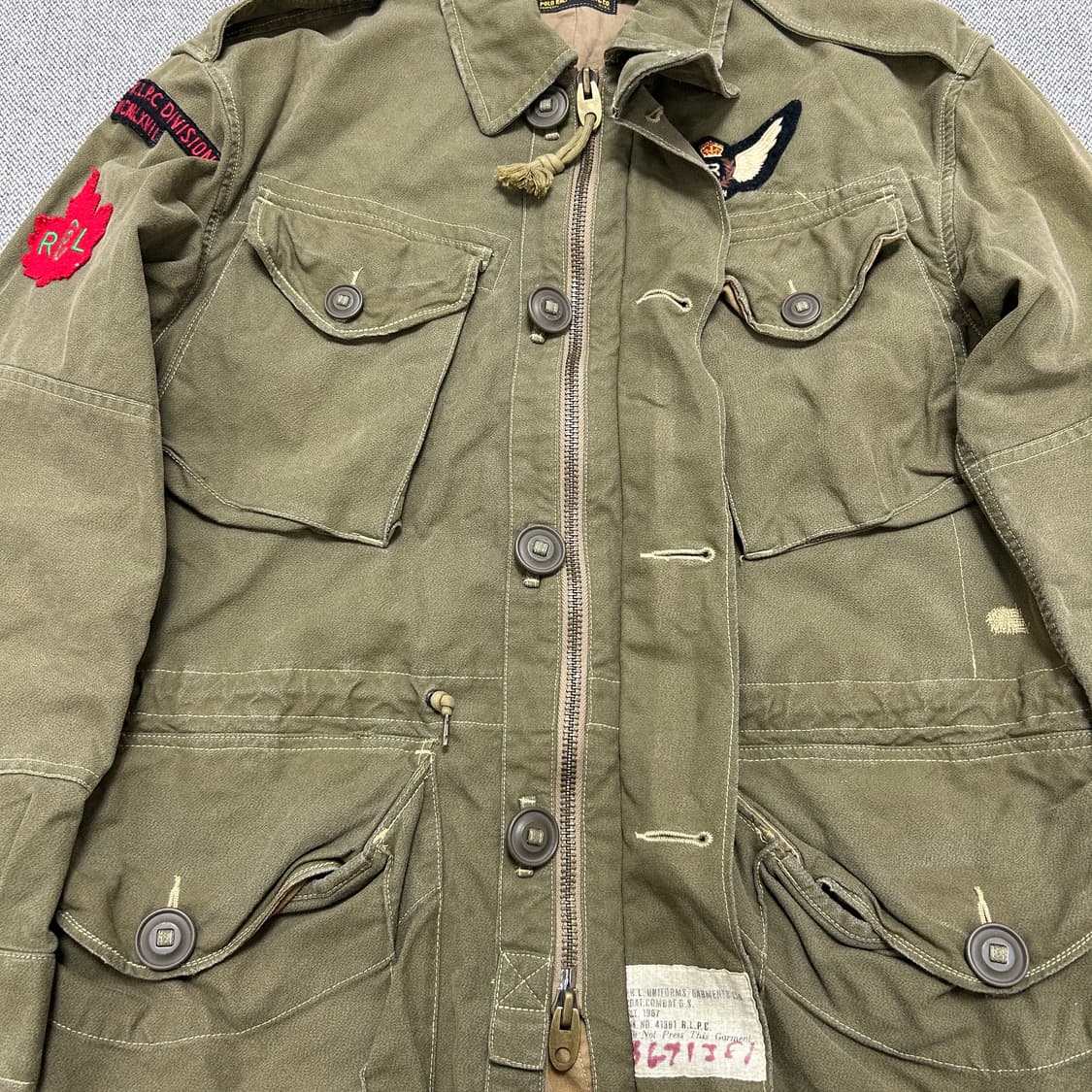 폴로 카키 메이플 컴뱃 필드 자켓(L) 상품이미지6