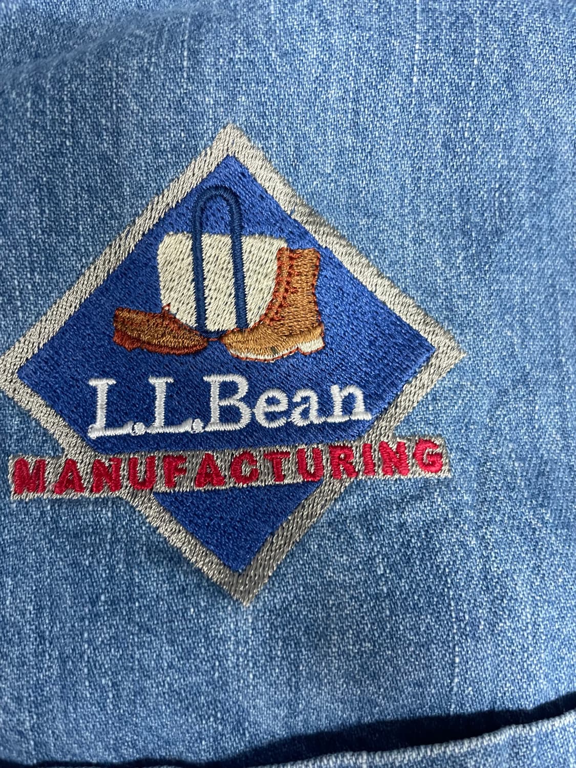 90s vintage L.L.Bean 워크데님 셔츠 상품이미지2