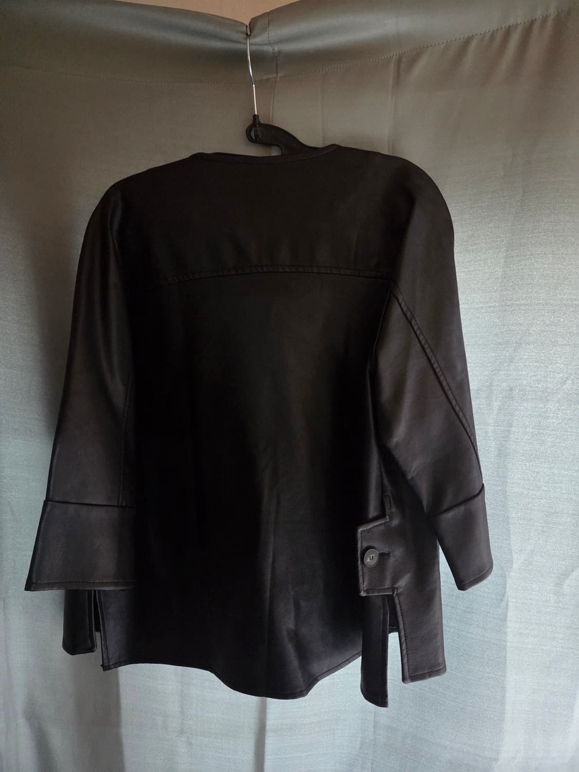 2만원 급처! 7부 고급 레더 자켓 블랙 메이드인코리아 상품이미지2