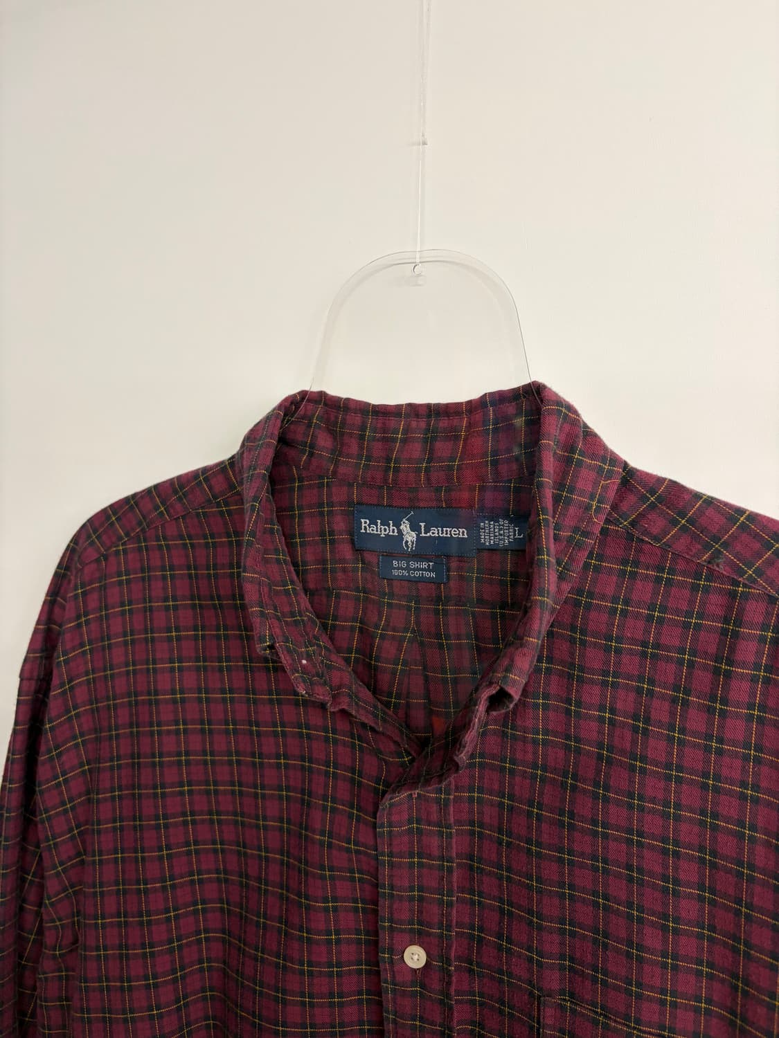 90s 폴로 랄프로렌 빅셔츠 L 상품이미지2