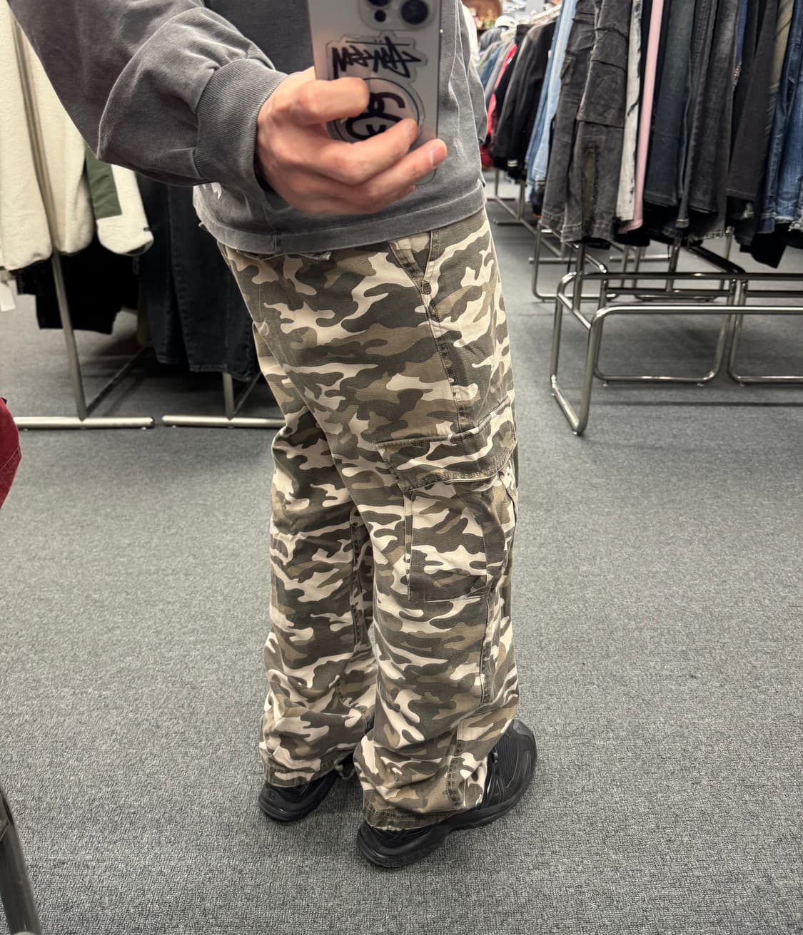M)Jungle Storm 빈티지 카모 패턴 카고팬츠 상품이미지1