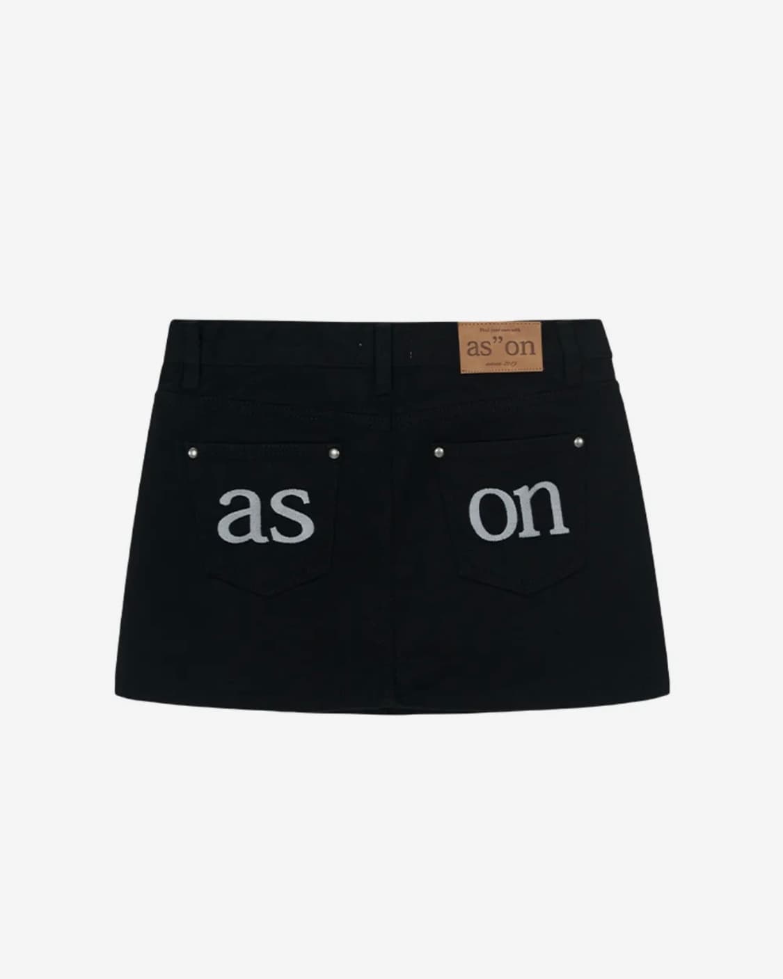 POG SKIRT / BLACK 상품이미지3