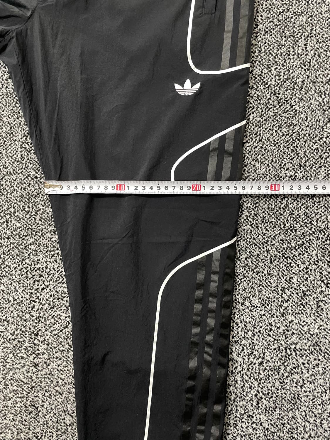 빈티지9. 아디다스 플레임 우븐 트랙팬츠 바스락 츄바 블랙 조거팬츠 상품이미지6