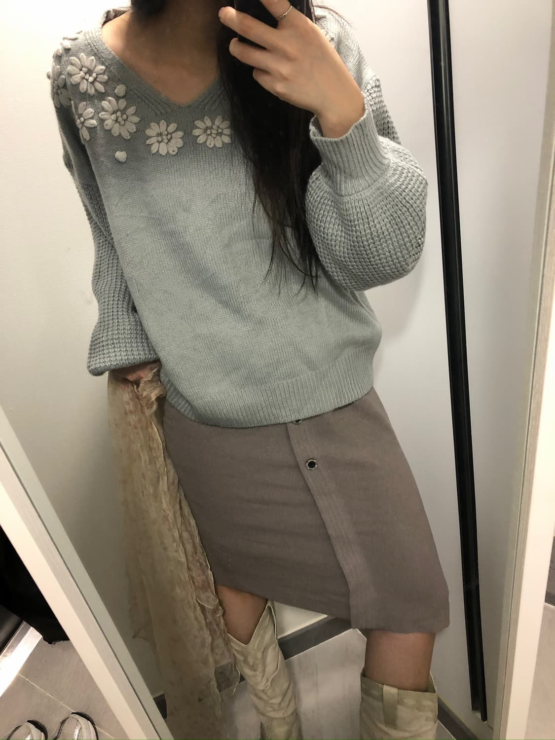 [코디세트] Sky Blue Knit Set 상품이미지1