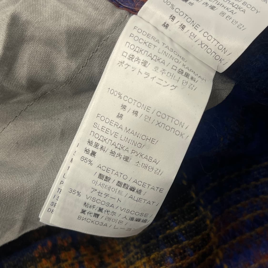 (새상품) 비비안웨스트우드 타탄체크 알파카 코트 상품이미지7