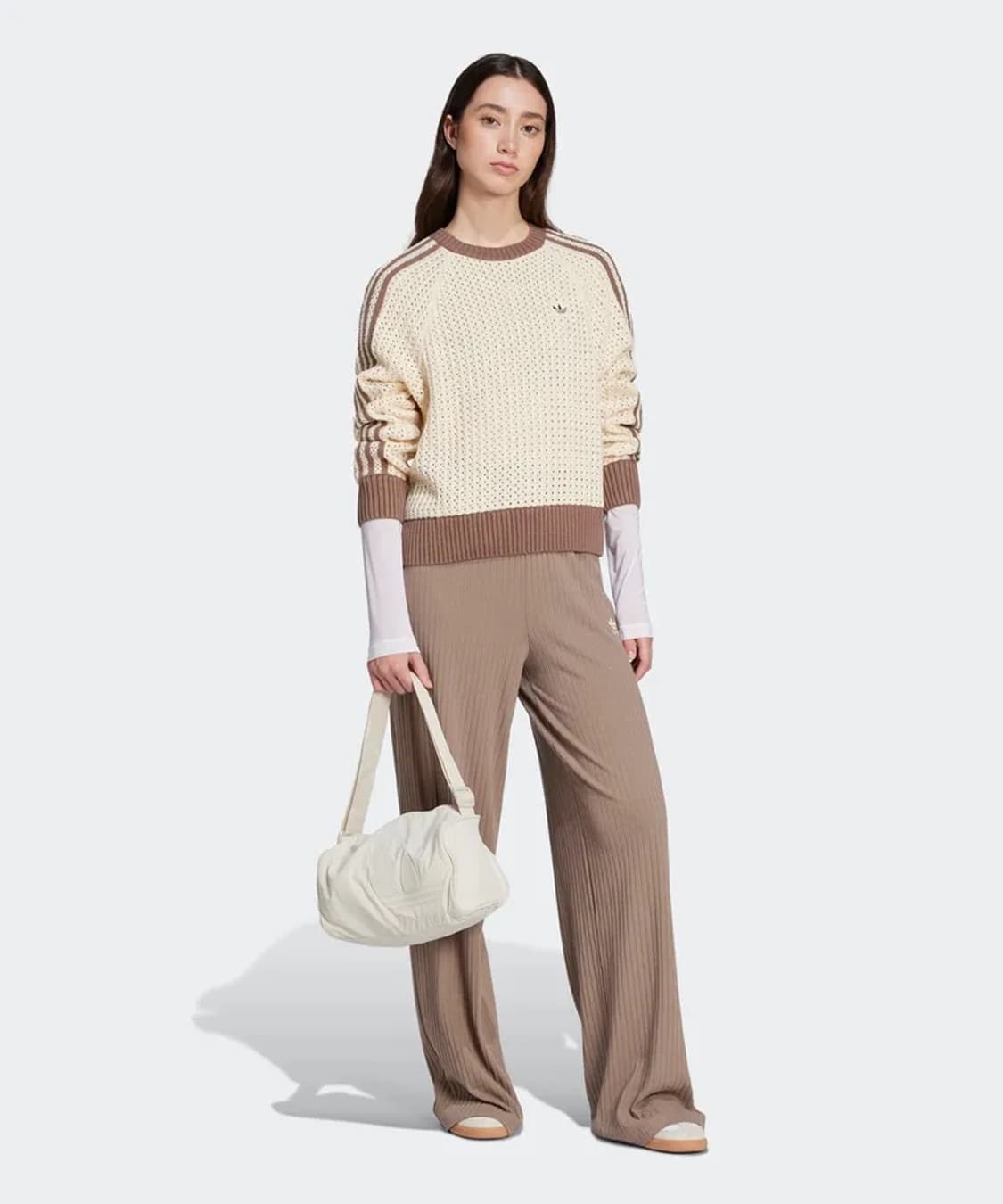 아디다스 니티드 크루 스웨트셔츠 - 원더화이트 / JD0907 상품이미지4