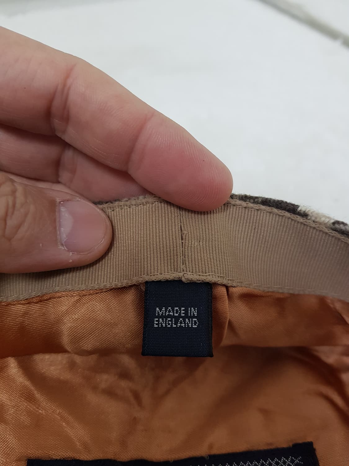 [L/58/정품] 버버리 빈티지 체크 남성 울 헌팅캡 상품이미지7