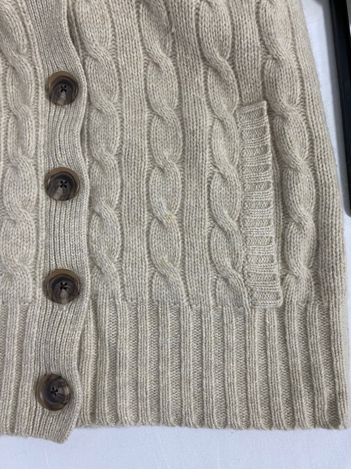 랄프로렌 폴로 꽈배기 울 니트 터틀넥 집업 S <511> 상품이미지3