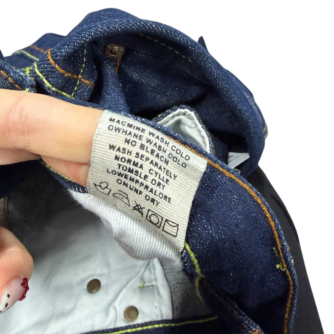 에비수 빅 다이콕 셀비지 데님 팬츠 상품이미지5