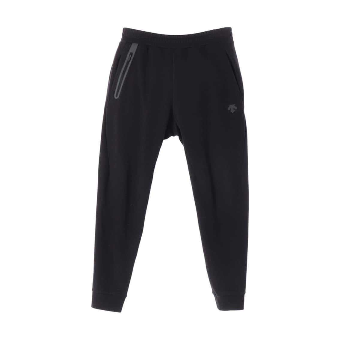 데상트 로고 포인트 블랙 조거 트레이닝 팬츠 S 상품이미지1