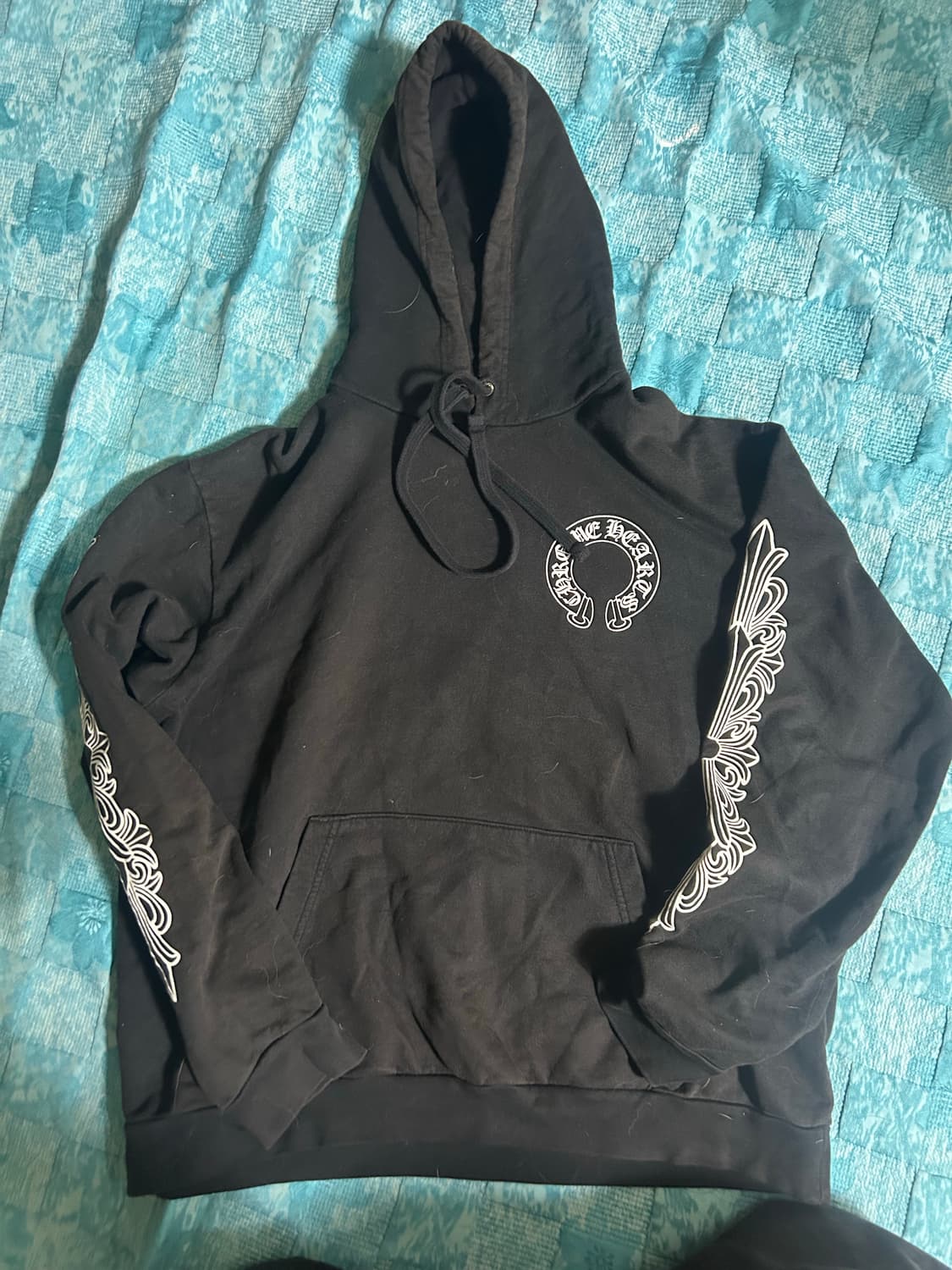 크롬하츠 홀스슈 플로랄 후드티 상품이미지2