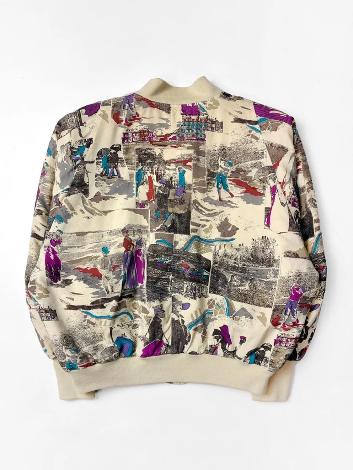 CORDIER 90's 재팬 패턴 블루종 크롭 자켓 PN5625 상품이미지4