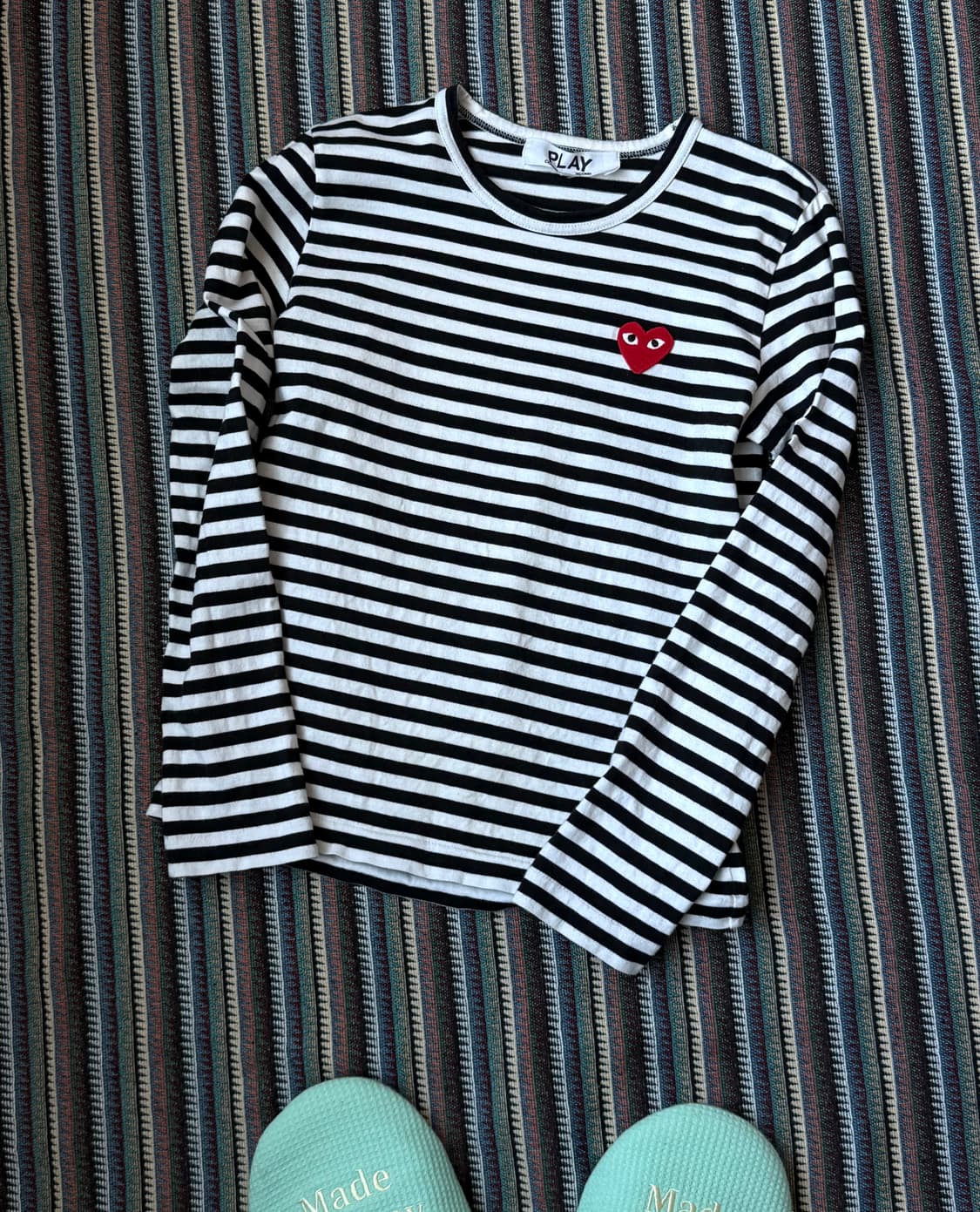 꼼데가르송 스트리이프 긴팔 롱슬리브 상품이미지1