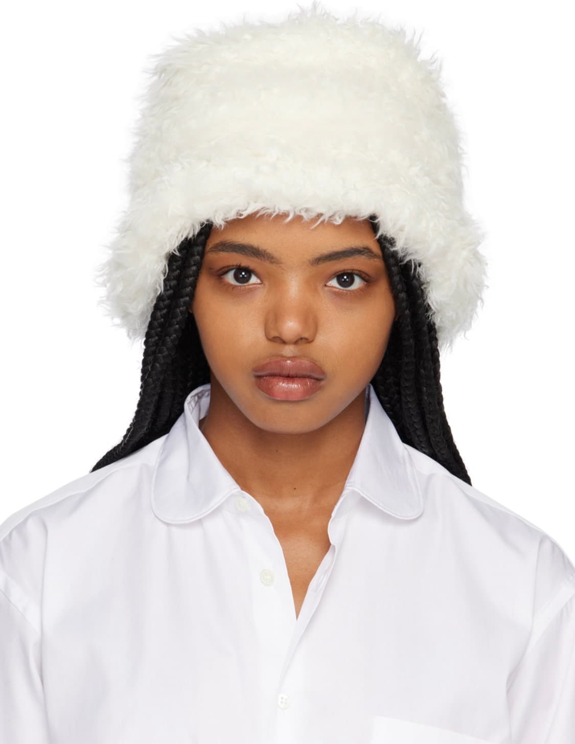 꼼데가르송 퍼 버킷햇 M 사이즈 상품이미지1