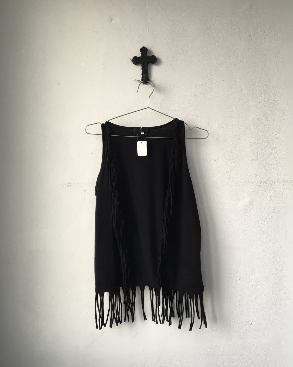 Fringe open vest 상품이미지1