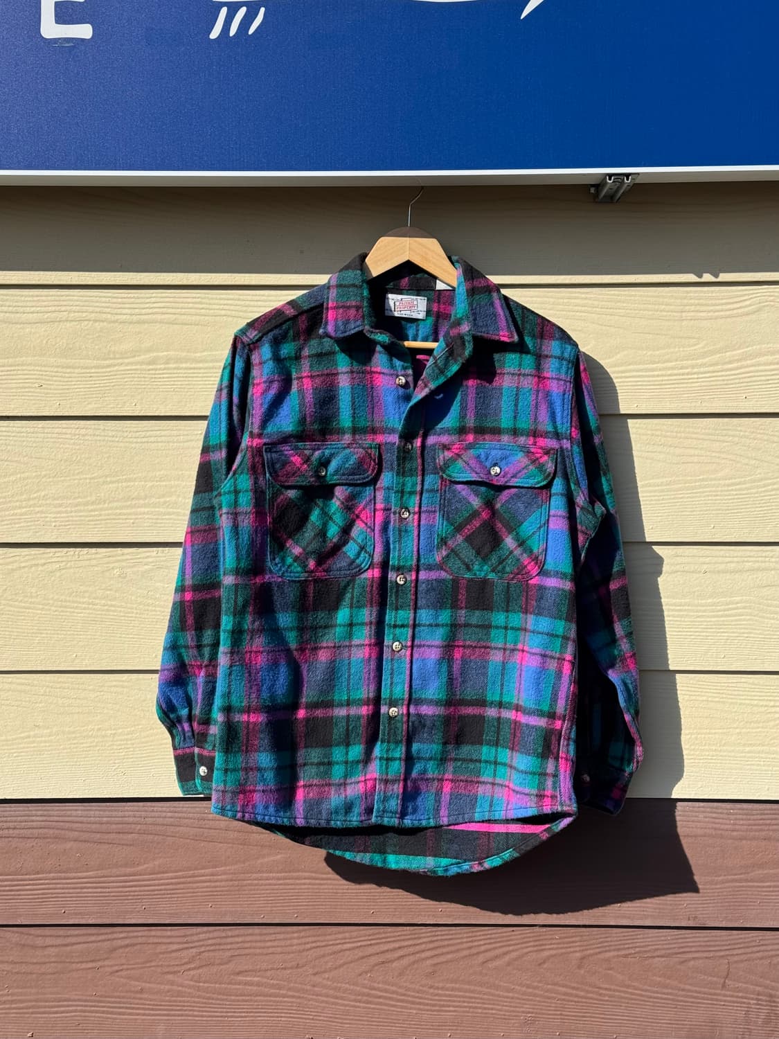 90s Private Property 헤비 플란넬 워크셔츠 상품이미지1