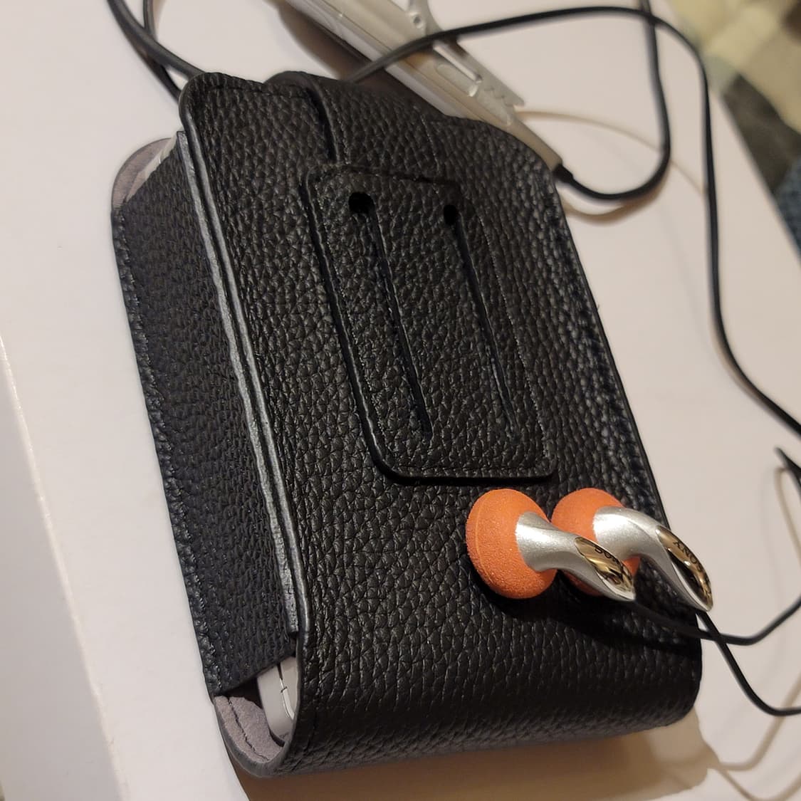 신품 소니 워크맨 카세트  WM-F707 용 명품급 천연 가죽 케이스 상품이미지10