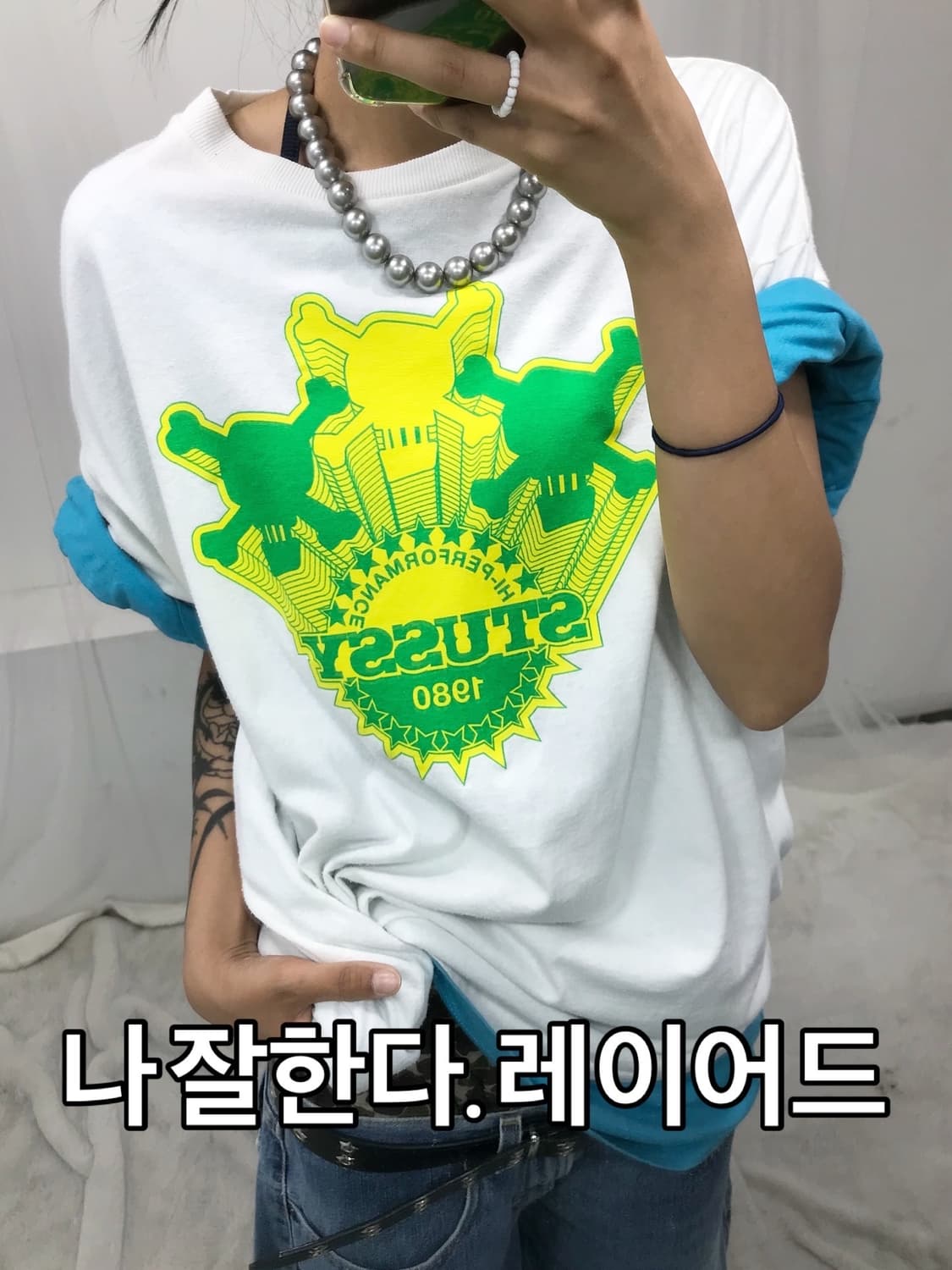 < Stussy Skull !!!!! T-shirt > 상품이미지6