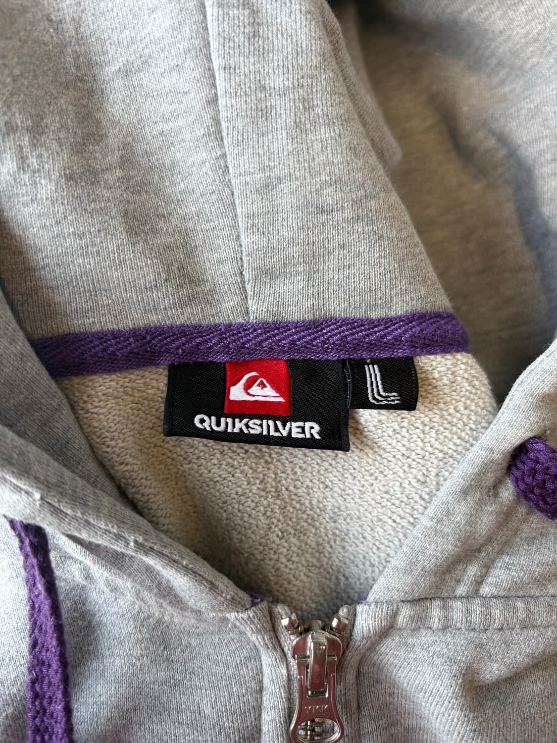 퀵실버 그레이 스웻 후드집업 상품이미지5