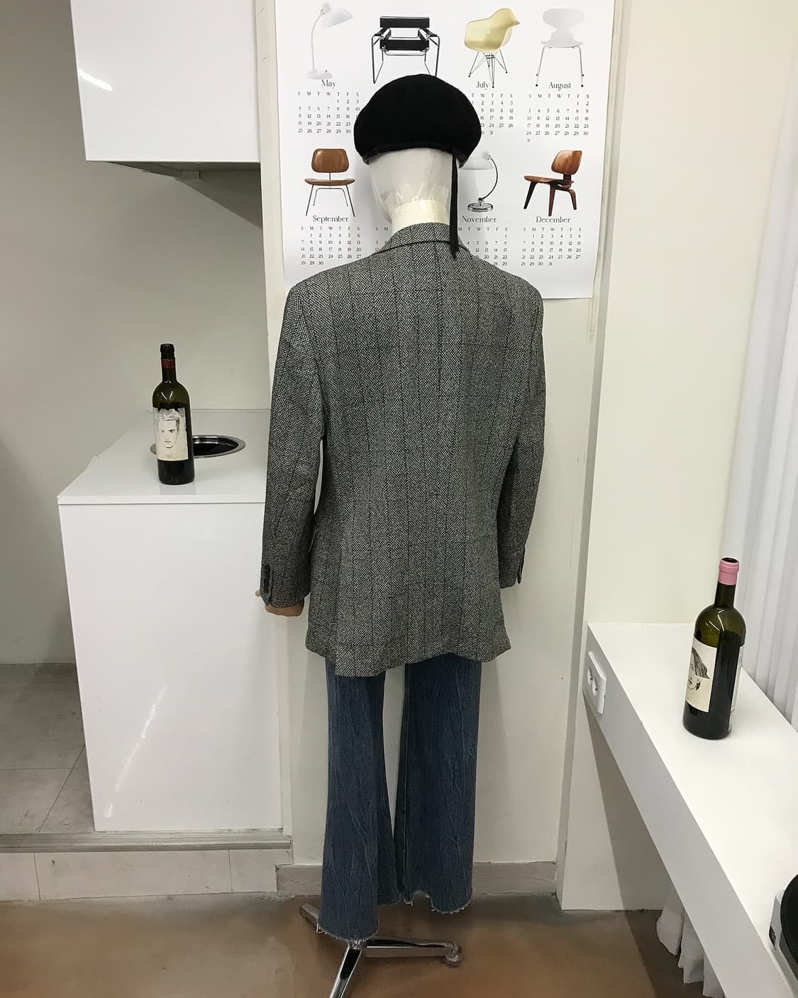 버버리 체크 대디핏 울 자켓 상품이미지9