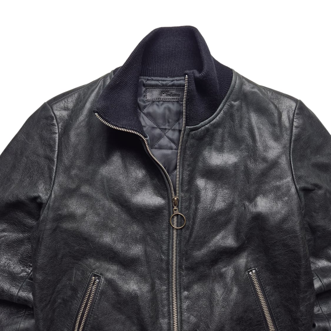 [90] 빈티지 소가죽 봄버자켓 상품이미지2