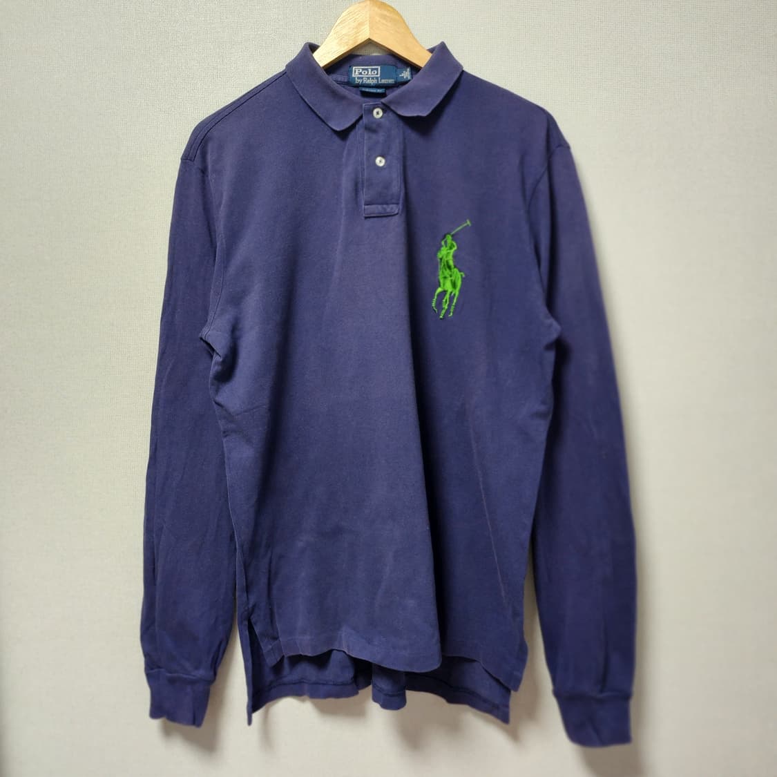 [L] 폴로 빅로고 긴팔 카라티 상품이미지1