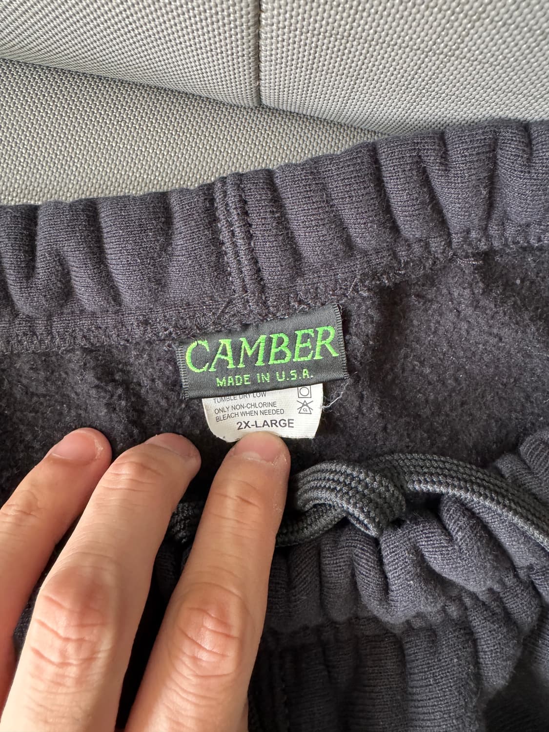 캠버 스웻 팬츠 블랙 2XL 상품이미지4