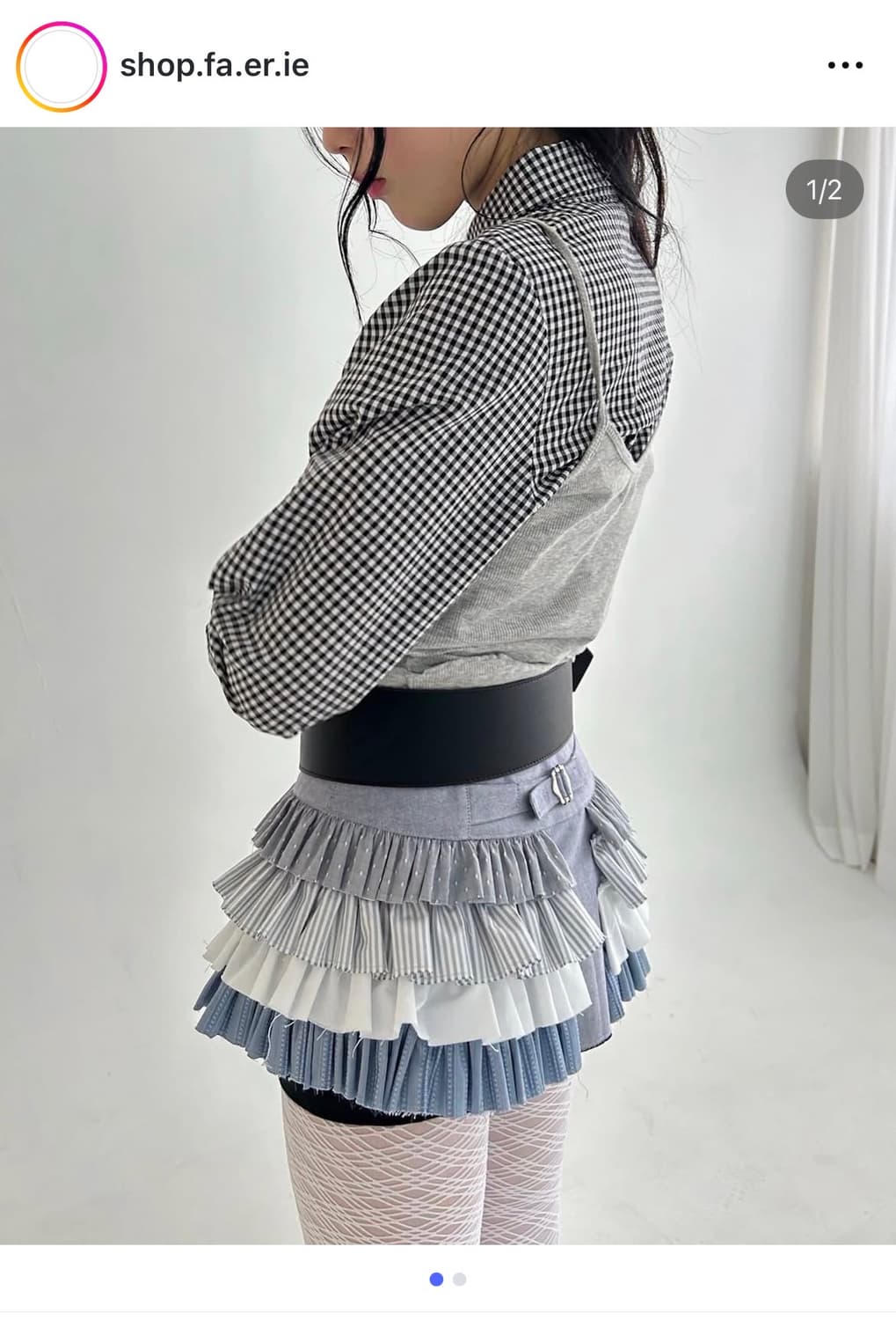 샵페어리 레이어드 레이스 스커트 상품이미지1